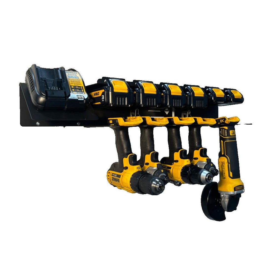 Drill and Battery Charging Station Compatible With Dewalt 20V Steel ...