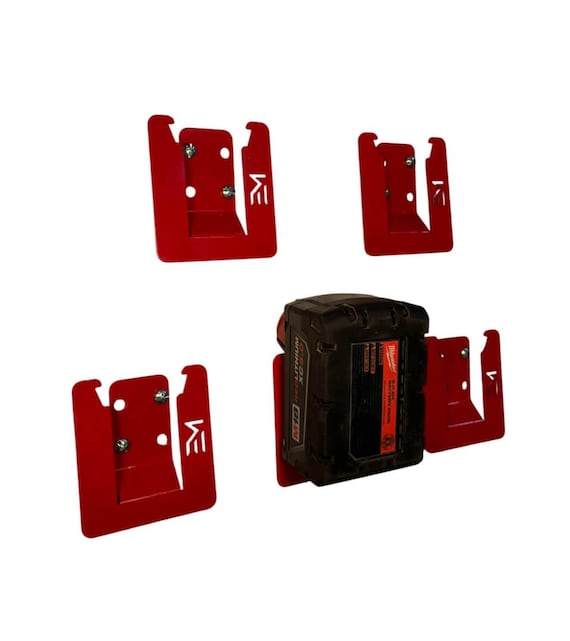 QINIZX Lot de 5 supports de batterie furtifs pour perceuse Milwaukee M18 18 V, clips de
