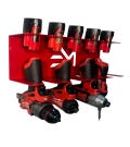 Milwaukee M12 Drill & Battery Organizer: Red Steel Tool Rack