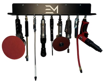 Air Tool Organizer: Steel Rack, Pneumatic Tool Hanger