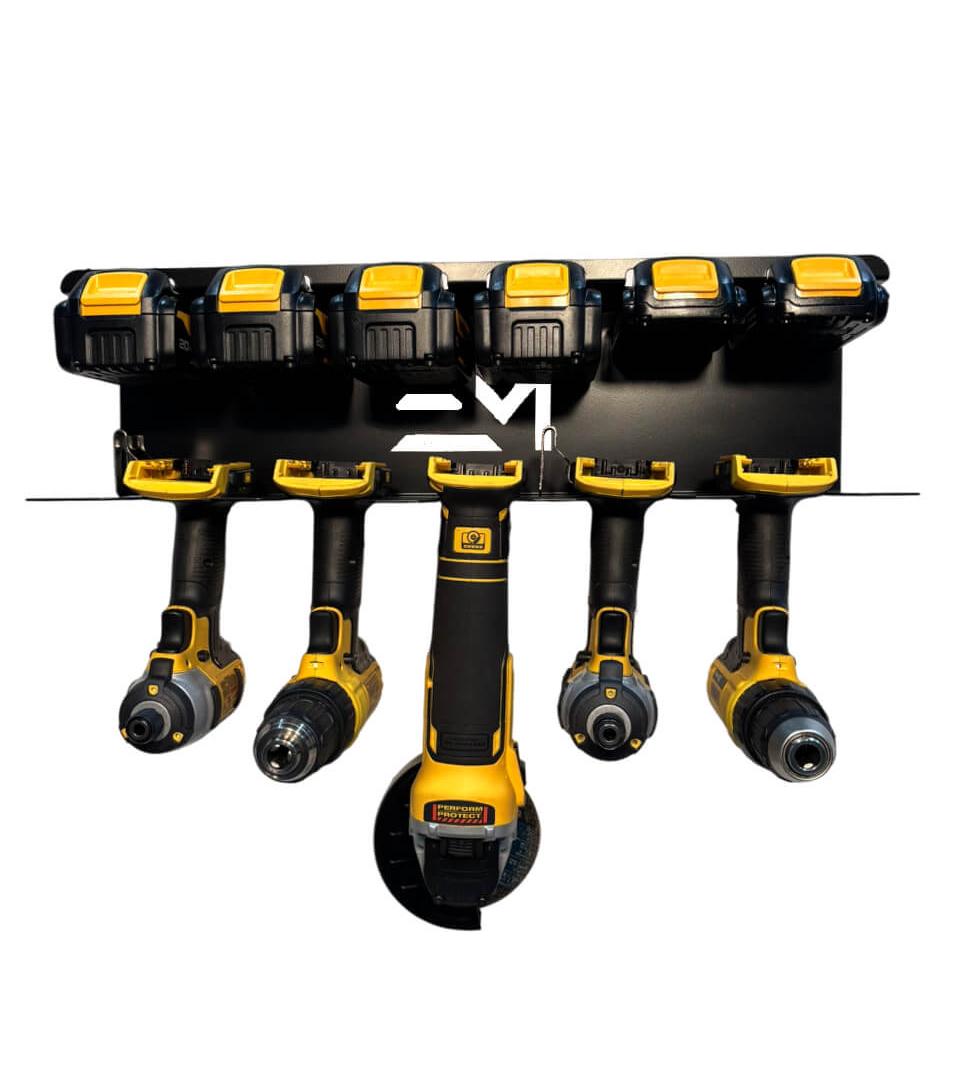 Drill & Battery Organizer Compatible With Dewalt 20V Steel Garage Tool ...