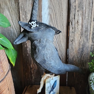Primitive Halloween Crow Witch: Handmade Spooky Fall Decor
