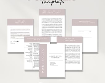 Nursing Portfolio Template – Canva Editable Design