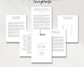 Nursing Portfolio Template – Canva Editable Design