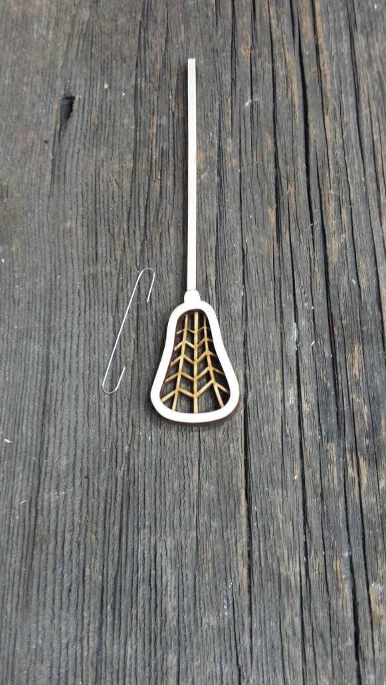 Lacrosse Stick Ornament Etsy