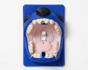 Custom stitch light switch cover
