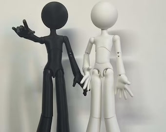 29CM 1/6 Special BJD Body: 3D Printed Eco Pla | Yo-SD Assembled Unpainted Diy Ball Jointed Doll Body | BJD Enthusiast Gift