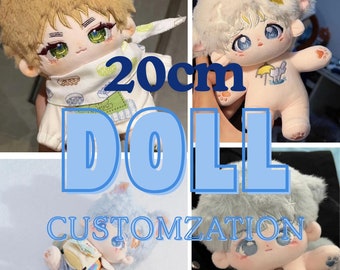 Bambole di peluche personalizzate, bambole OC, commissioni di peluche fatte a mano, bambole di cotone personalizzate con foto, regali personalizzati, regali di compleanno, regali per lei