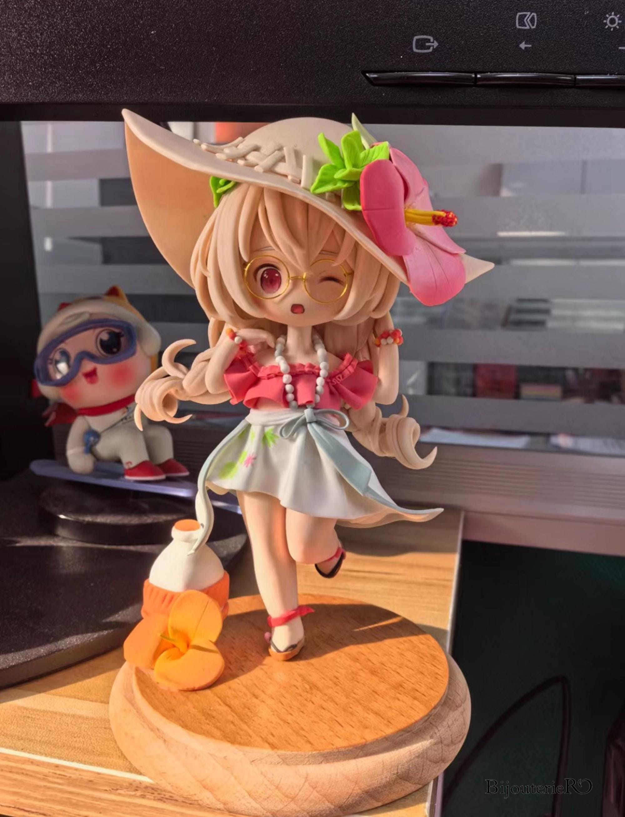 カスタム手作り粘土フィギュア – パーソナライズされたちび、OC、毛皮