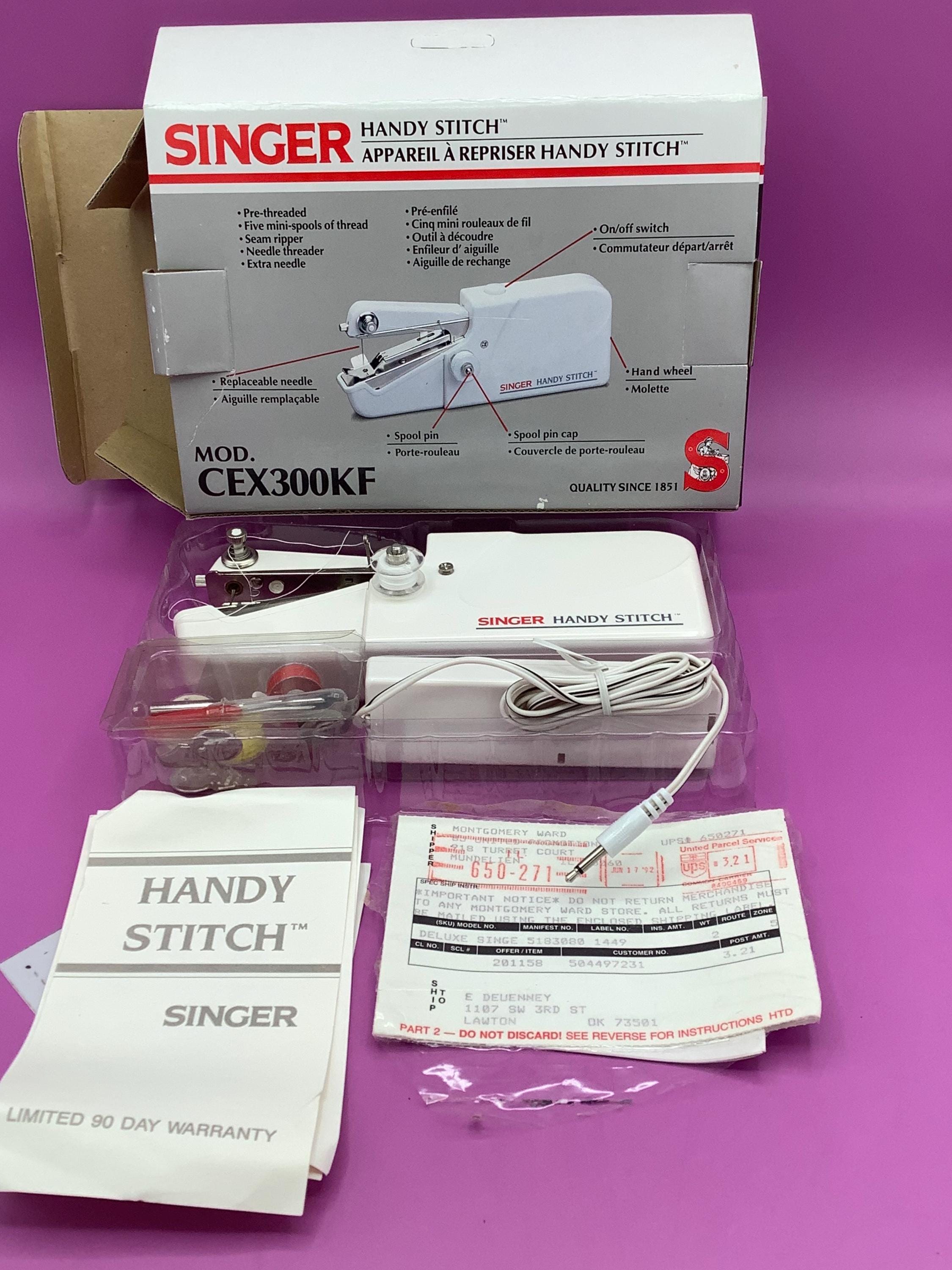 Mini Machine à Coudre Singer Handy Stitch CEX300KD – Occasion