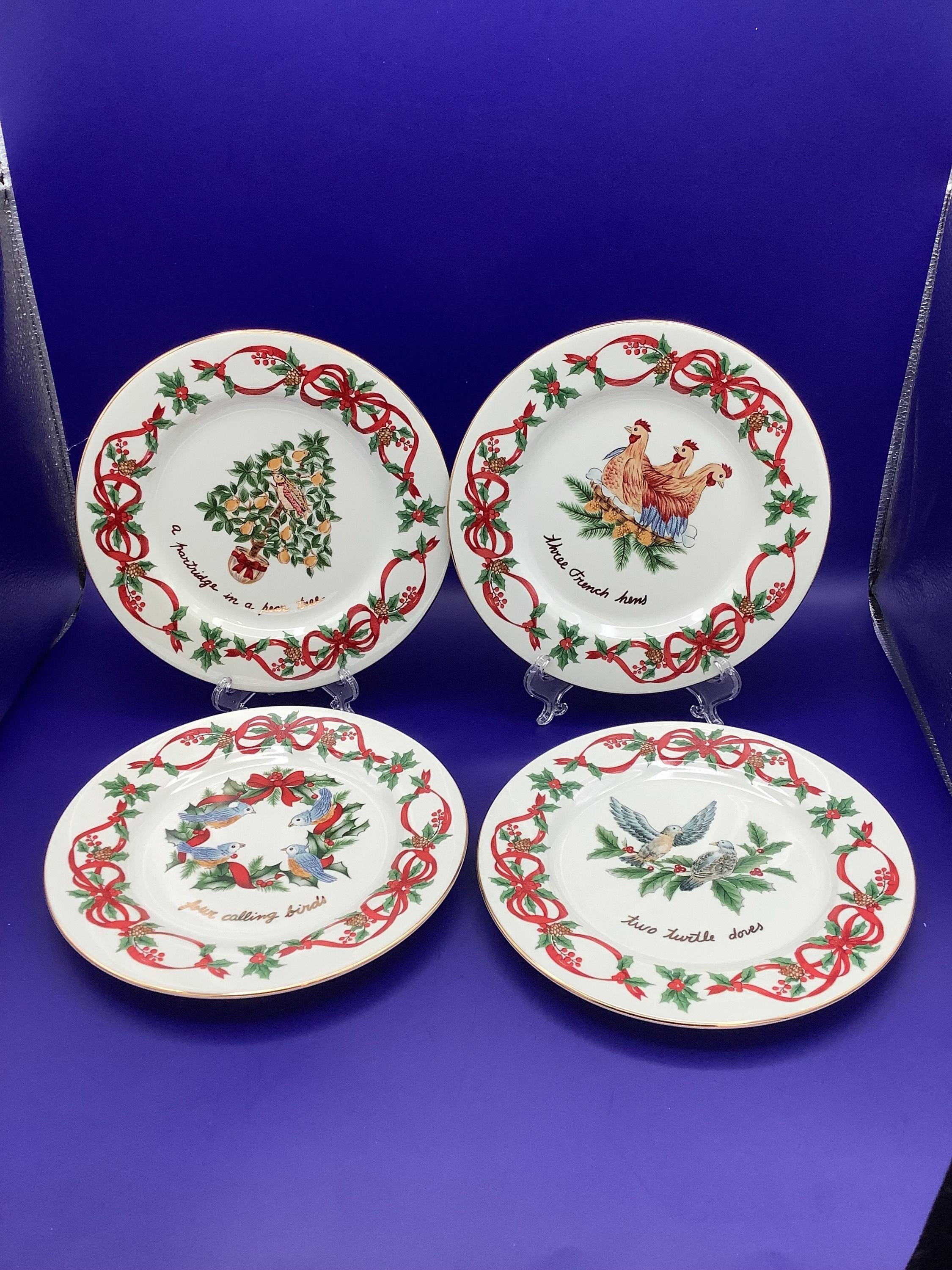 新品　英国　ハルシオンデイズ　ハル・ザ・ベア　プレート　4枚セット　クリスマス 新品 英国 ハルシオンデイズ ハル・ザ・ベア プレート 4枚セット