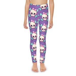 Leggings Capri Style Pastel Goth / Witchy – Motifs Magic Spells – Tailles S à XL – Neufs Avec étiquettes