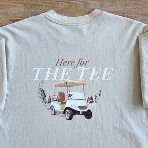ティータイム | ヴィンテージスタイル 90年代 ゴルフカート オールドマネー ゴルフ 美学 Tシャツ | ティータイム | カートライフスタイル、パッセンジャープリンセス、ゴルフ妻