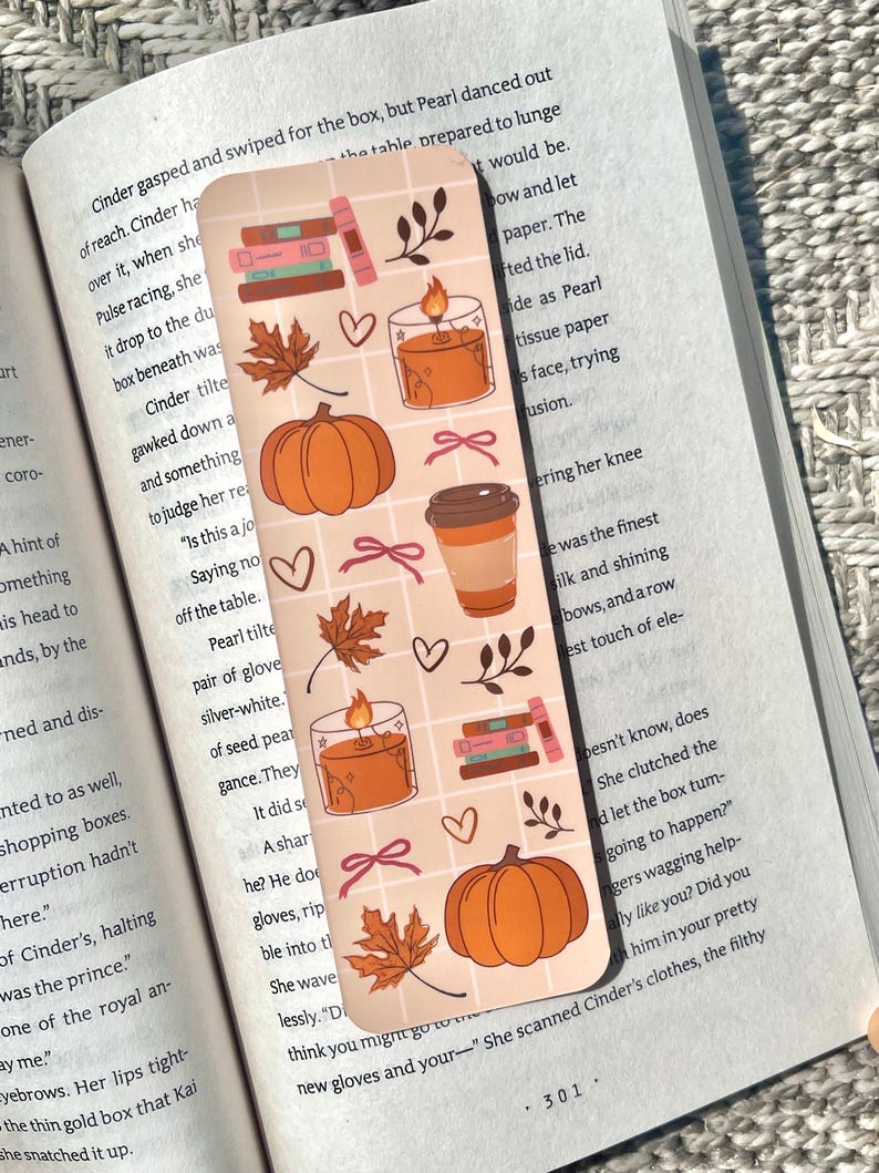 Autumn Bookmarks Set or Individual | Fall Bookmarks | Pumpkin Spice ...