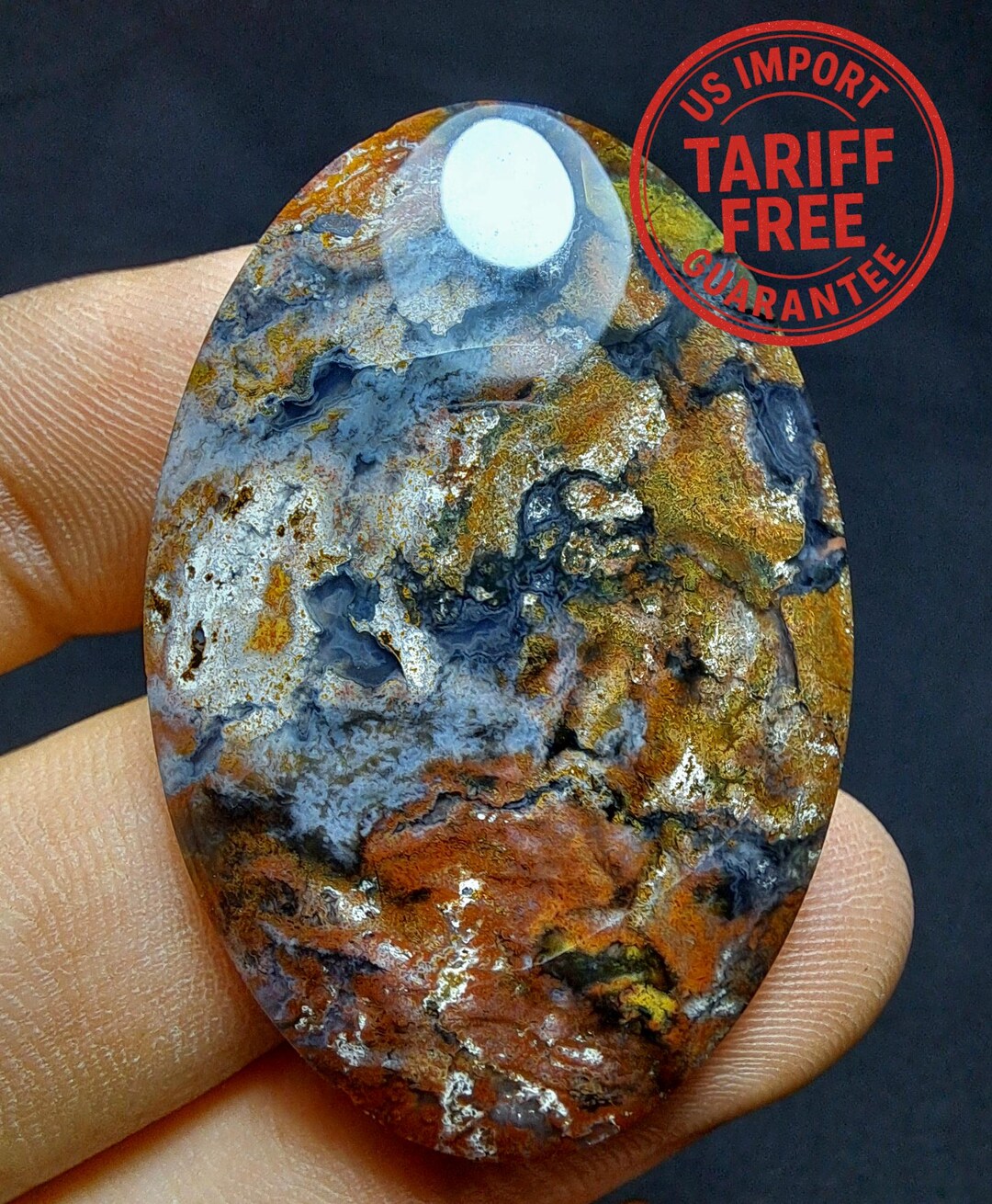 Scenic Multicolor Jasper Java in Chalcedony Cabochon Beautiful for ...