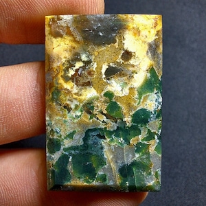 Scenic Multicolor Jasper Java in Chalcedony Cabochon beautiful for pendant for designer cabochon rare find gemstone - A175
