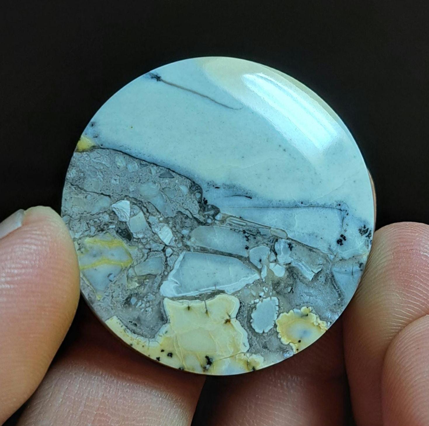Maligano Jasper Dendritic Cabochon Natural handmade beautiful pendant for necklace him gift for her jewelry making rare find gemstone -A20