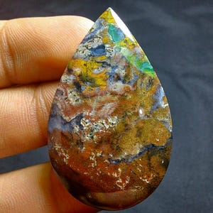 Scenic Multicolor Jasper Java in Chalcedony Cabochon beautiful for pendant for designer cabochon rare find gemstone - A170