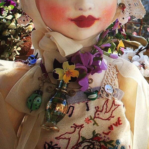 Paper Mache Doll Etsy
