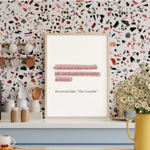 The Crucible | Play Quote Modern Wall Art