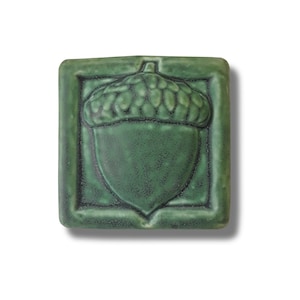 Acorn Tile Craftsman style acorn wall art design collectible acorn art cottage core fall decor vintage acorn boho acorn ceramic tile