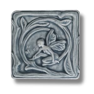 Enchanting Ceramic Fairy House Tile: Whimsical Art Gift for Fantasy Lovers and Storytellers