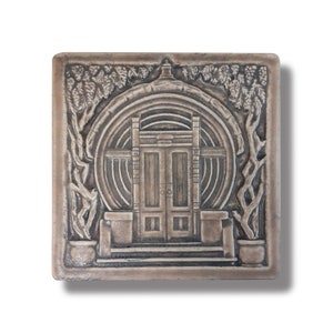 Enchante Art Tile Craftsman Style Decor ideas Cottage Core Tile Art Wall Sculpture Inspired Vintage Ceramic Art Boho decor enchanted door