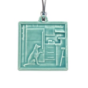 Dog at Fridge Ornament