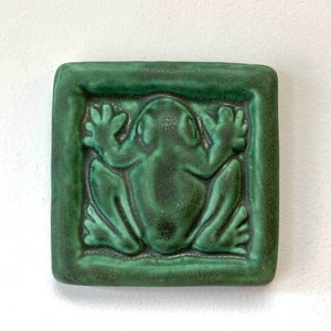 Frog Tile Frog theme Pond theme Woodland theme arts and crafts craftsman style