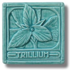 Trillium Tile 4x4 Tiny house art Backsplash tile