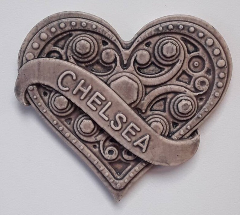 Chelsea Heart Tile Sepia