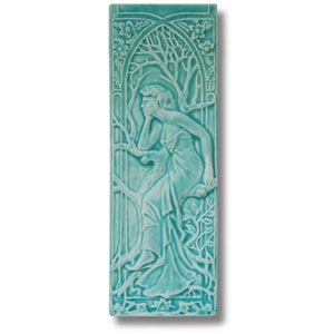 Mucha Style Art Nouveau Tile