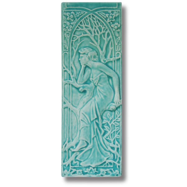 Mucha Style Art Nouveau Tile