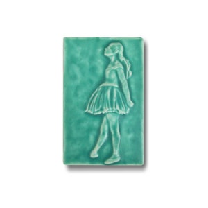 Little Dancer Art Tile Danseuse Dega, danseuse de ballet Bermuda