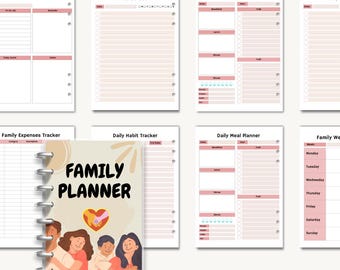 Household Binder, Home Management Binder, Home Binder, Family Household Binder, Life Organizer, Household Planner Printable, Home Organizer