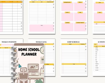 Kompletny zestaw do organizacji edukacji domowej | Planer tygodniowy + przewodnik dla nauczyciela w formacie PDF