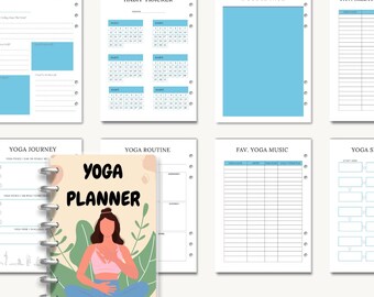 Planer Jogi, Planer Tygodniowy Miesięczny, Dziennik Fitness, Monitor Treningu, Planer Zdrowia, Dziennik Samoopieki, Dziennik Wdzięczności