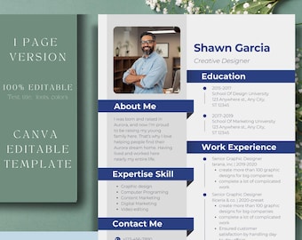 Profesjonalne nowoczesne CV Wzór CV, Edytowalny projekt CV, Narzędzia do wyszukiwania pracy, Career Booster, Profesjonalny projekt CV