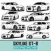 Skyline GT-R R34 SVG Bundle | Iconic Skyline GTR R34 Designs | Sports ...
