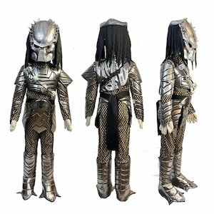 Kids Predator Alien Hunter Costume – Sci-Fi Warrior Halloween Suit