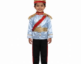 Light Blue Prince Costume for Boys, Fairytale Prince Outfit, Storybook Prince Suit, Kids Birthday Costume, Royal Dress Up