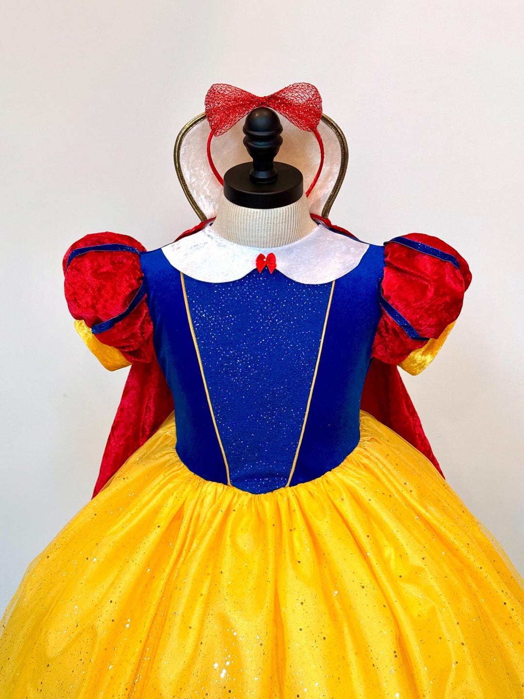 snow white dress original Costumes Through the Years | Disney Wiki and intricate ribbon and gold trim accents KUFV Women's Princess Costume Dress
