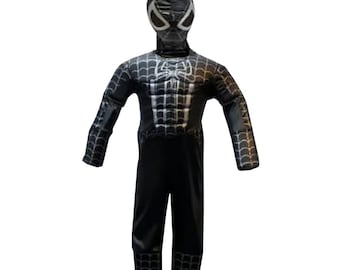Black Spider Hero Costume for Kids, Superhero Suit, Halloween Dress Up