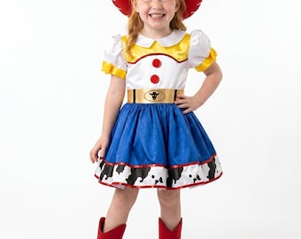 Girls Sparkling Cowgirl Costume,  Jessi Western Sheriff Dress