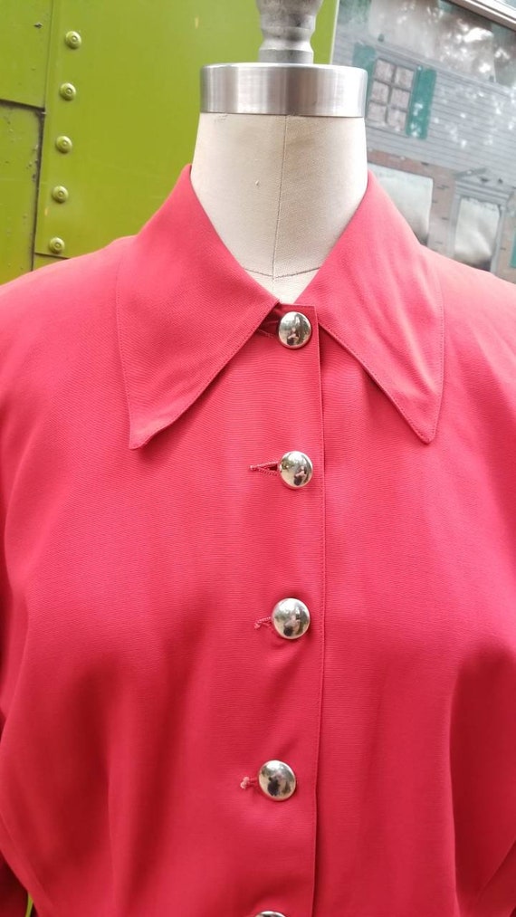 Designer Charles Hymen chicago early 50s red suit