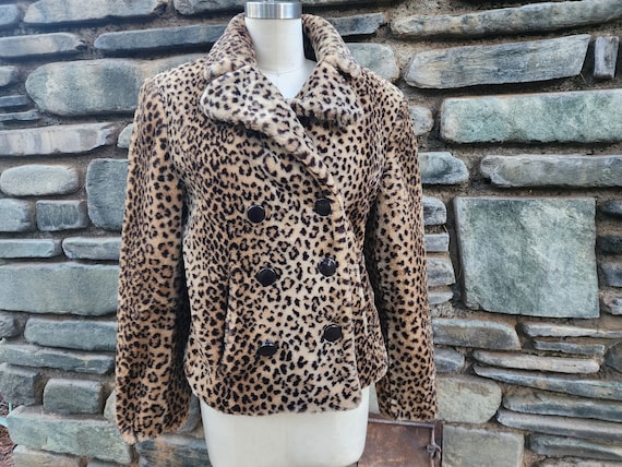 80s 1980s Faux Fur Nana Leopard Print Coat Jacket Sailor Cut 90s 1990s Punk Rocker Rare Etsy Australia