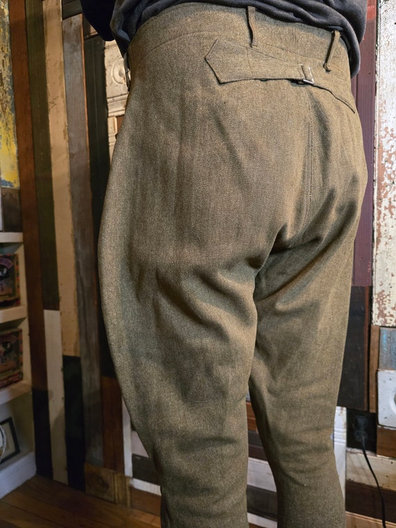 WWI US army jodhpurs military wool rare genuine anti… Gem