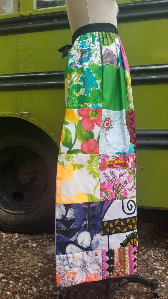 Psychedelic designer alice patchwork polynesian 6… - image 4