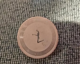 Vintage Marvelous Richard Hudnut Dresdenbrush art Deco Powder COMPACT rough edwardian 20s