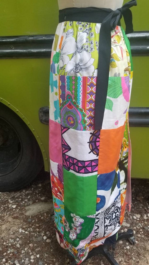 Psychedelic designer alice patchwork polynesian 6… - image 8